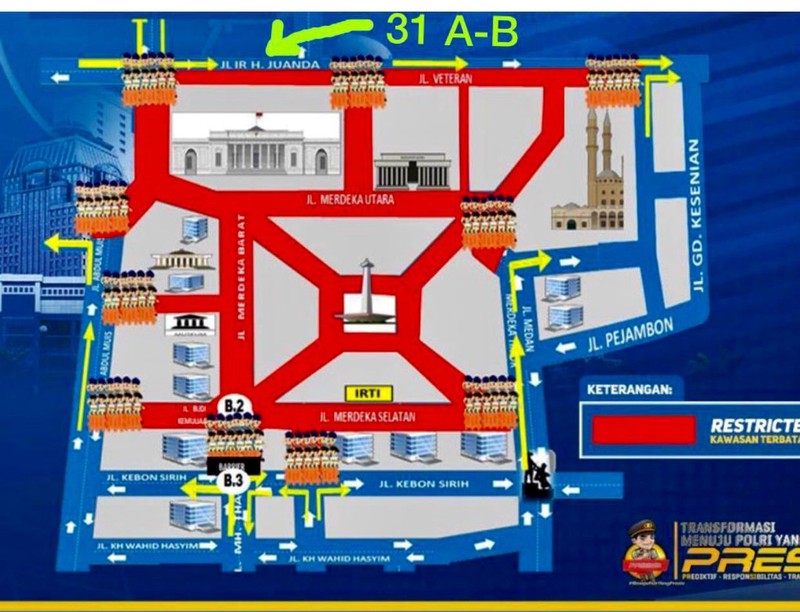 Properti Komersial Depan Istana Presiden Jakarta Pusat Lokasi Sangat Prestisius