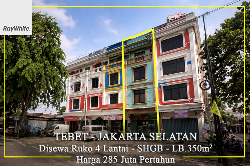 FOR LEASE Ruko 4 Lantai Tebet jakarta Selatan