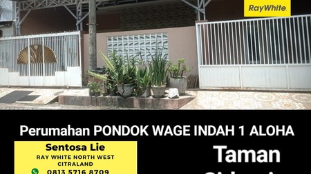 Dijual Rumah Pondok Wage 1 Aloha - Taman - Sidoarjo