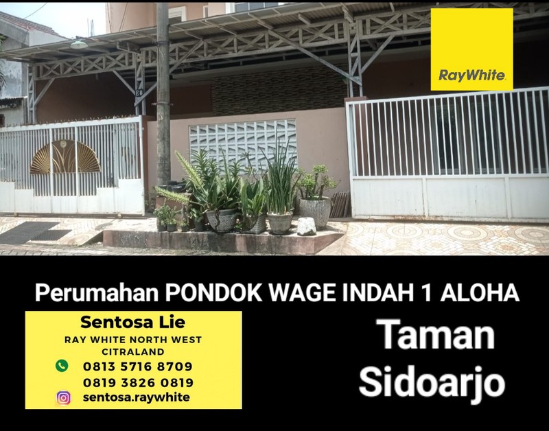 Dijual Rumah Pondok Wage 1 Aloha - Taman - Sidoarjo