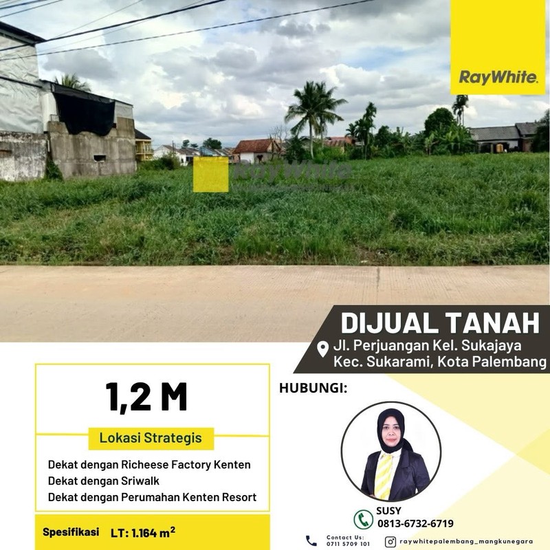 Tanah Dijual Daerah Sukarami 