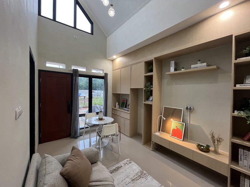 Hunian Modern baru ala Scandinavian. full furnish, di kec tajurhalang bogor. one gate sistem di lokasi strategis                                               deket tol jagorawi