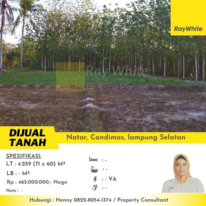 tanah murah candimas natar