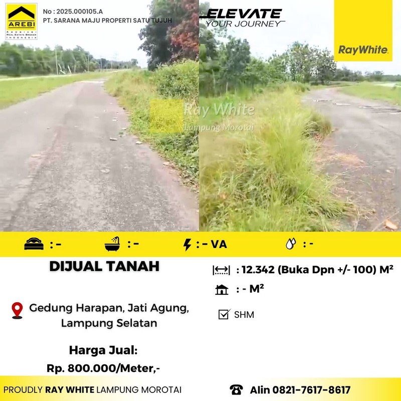 tanah murah gedung harapan jati agung