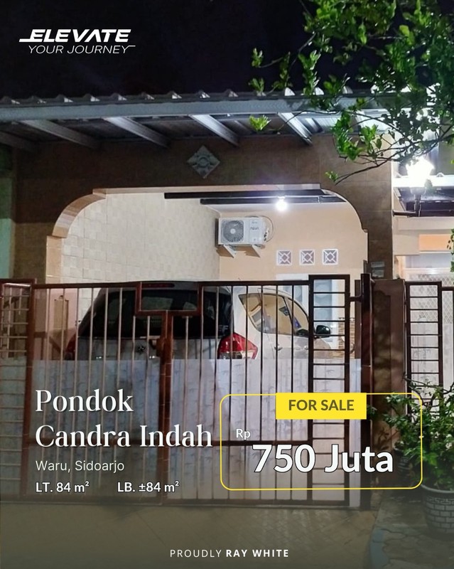 Dijual cepat rumah siap huni di kawasan strategis Pondok Candra Indah, Waru-Sidoarjo