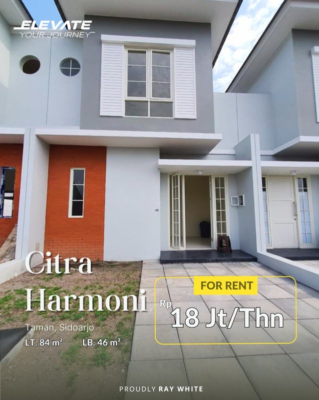 Sewa Rumah Tahunan Strategis di Citra Harmoni Sidoarjo