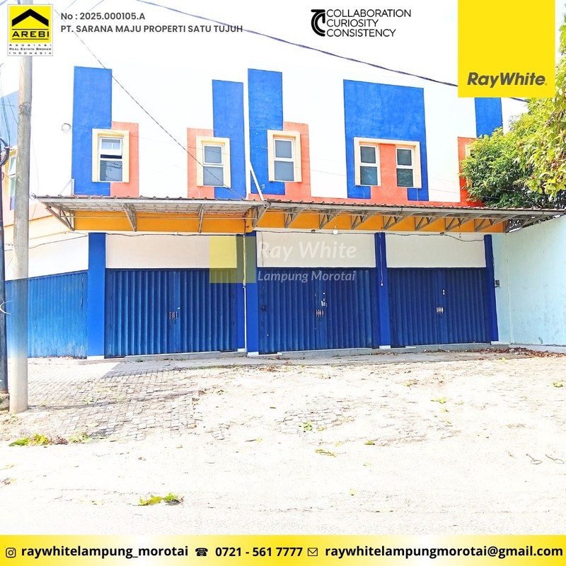 Disewakan Kios Lokasi Strategis - 2 Lantai Berlokasi di JL. Narada, Way Halim, Jagabaya, Bandar Lampung