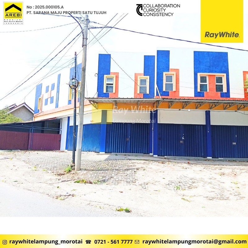 Disewakan Kios Lokasi Strategis - 2 Lantai Berlokasi di JL. Narada, Way Halim, Jagabaya, Bandar Lampung