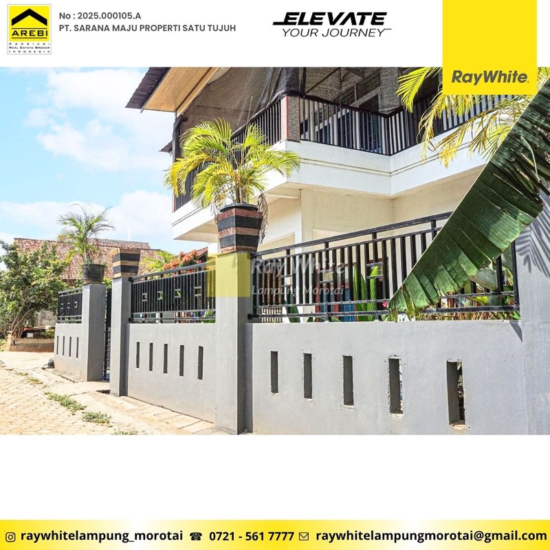 Bangunan 2 lantai cocok untuk kos kosan atau quest house lampung