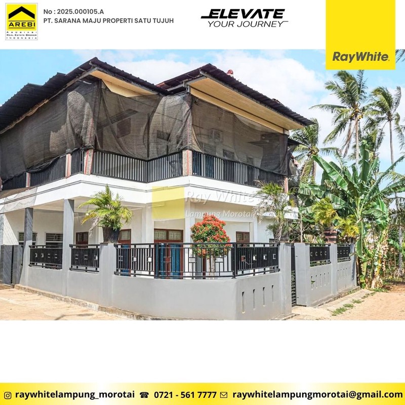 Bangunan 2 lantai cocok untuk kos kosan atau quest house lampung