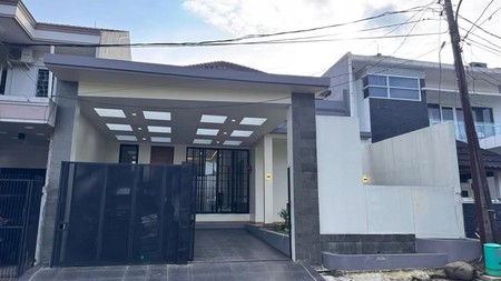 Rumah full renovasi konsep modern minimalis di Villa Melati Mas