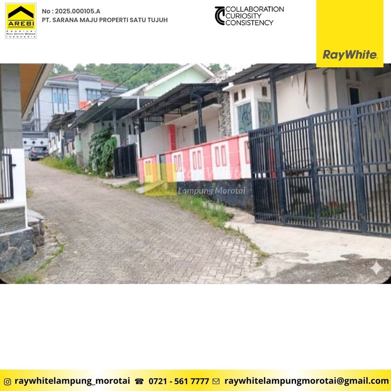 Disewakan Rumah Murah 2 Lantai - yang berlokasi di JL. Sisingamangaraja, Perum. Kelapa 3, Bandar Lampung