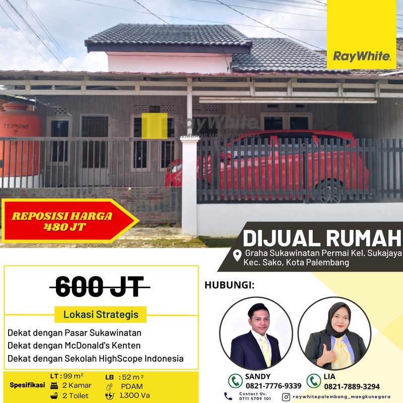 rumah jual tengah kota palembang 