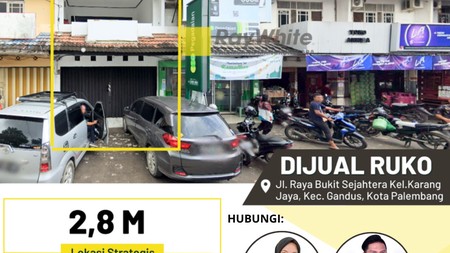 ruko jual palembang kota 
