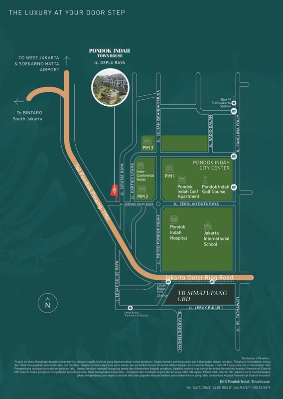 Pondok Indah Town House 1, Resort Living in the City - A Lush & Green Community