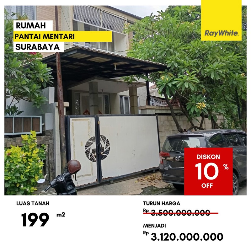Dijual Rumah Lelang di Pantai Mentari Kenjeran Surabaya