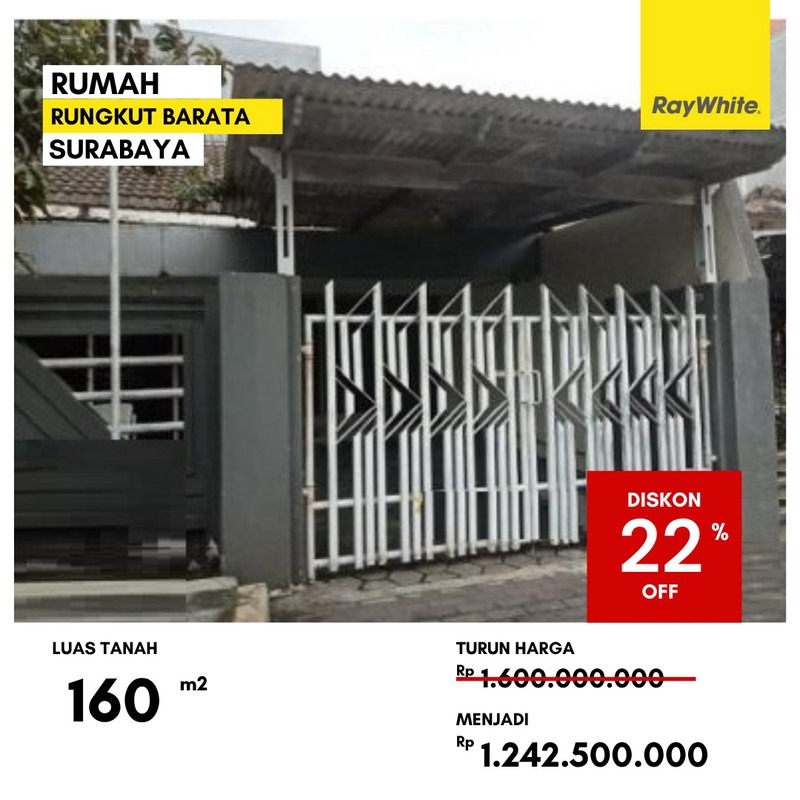 Dijual Rumah Lelang di Rungkut Barata Surabaya