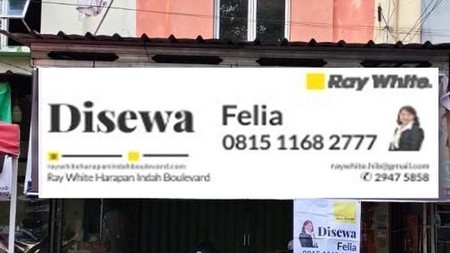 Diisewakan Ruko Di Harapan Indah Bekasi