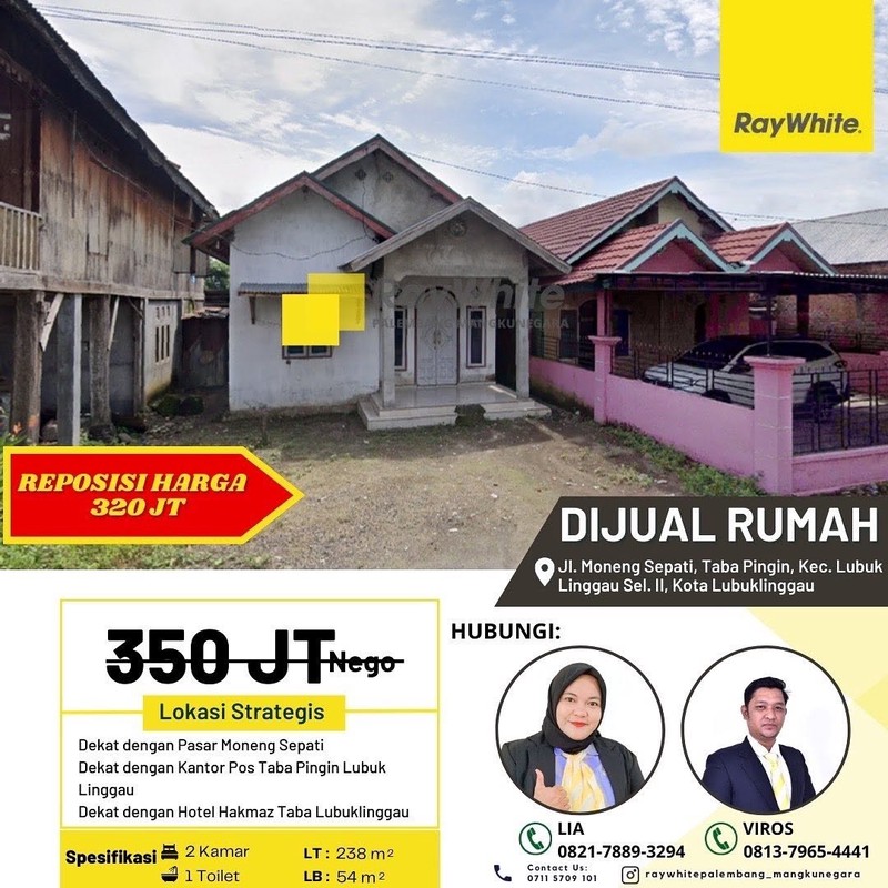 RUMAH JUAL DI LUBUK LINGGAU 