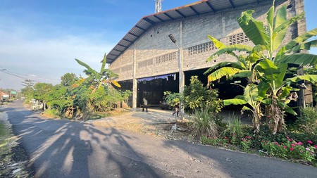 Dijual Gudang Siap Pakai Lokasi Strategis di Dekat Pusat Kota Wonosari 