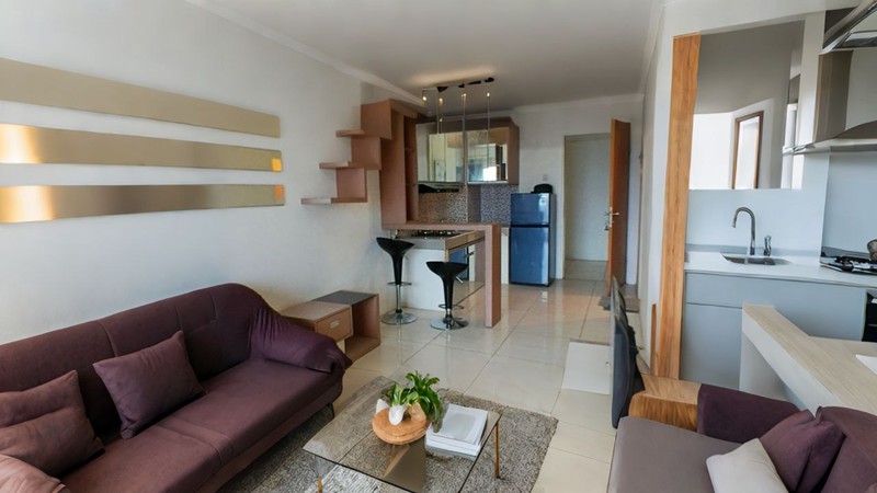 Sewa Apartemen PBG Surabaya Barat 2BR Lengkap Lantai 10 View City