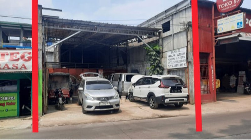 Bengkel Komersial Strategis di Pinggir Jalan Raya - Dekat Kota Wisata Ciangsana