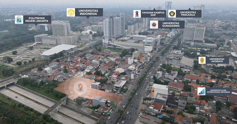 Tanah atau Lahan Komersial Lokasi Super Strategis di Margonda Raya, Depok