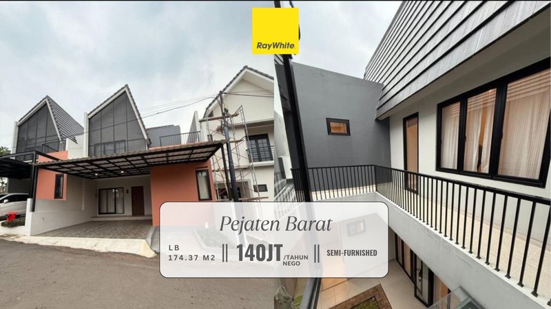 Disewakan Murah! Rumah Brand New di Pejaten Barat, Pasar Minggu SEMI FURNISHED!!