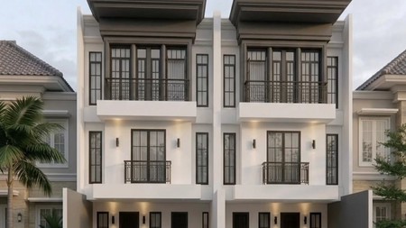 Rumah 3 Lantai Modern di Bintaro - 4+1 KT, SHM, Hadap Utara, Harga Nego