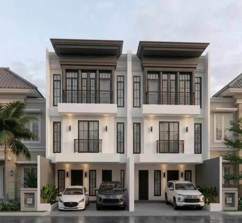 Rumah 3 Lantai Modern di Bintaro - 4+1 KT, SHM, Hadap Utara, Harga Nego