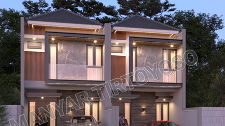 Dijual Rumah 2 lantai di Manyar Tirtoyoso Selatan Surabaya