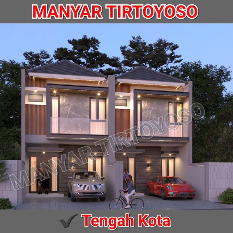 Dijual Rumah 2 lantai di Manyar Tirtoyoso Selatan Surabaya