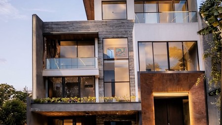 Jual Rumah Baru Modern Minimalis North Emerald Mansion Citraland Surabaya Barat