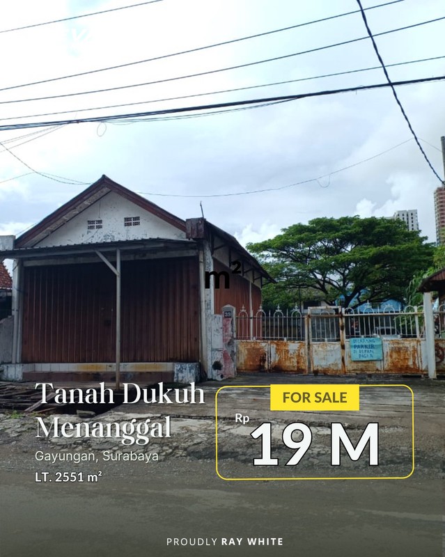 Jual Tanah Kavling Strategis Bonus Ruko di Dukuh Menanggal Surabaya Selatan Dekat Mall CITO