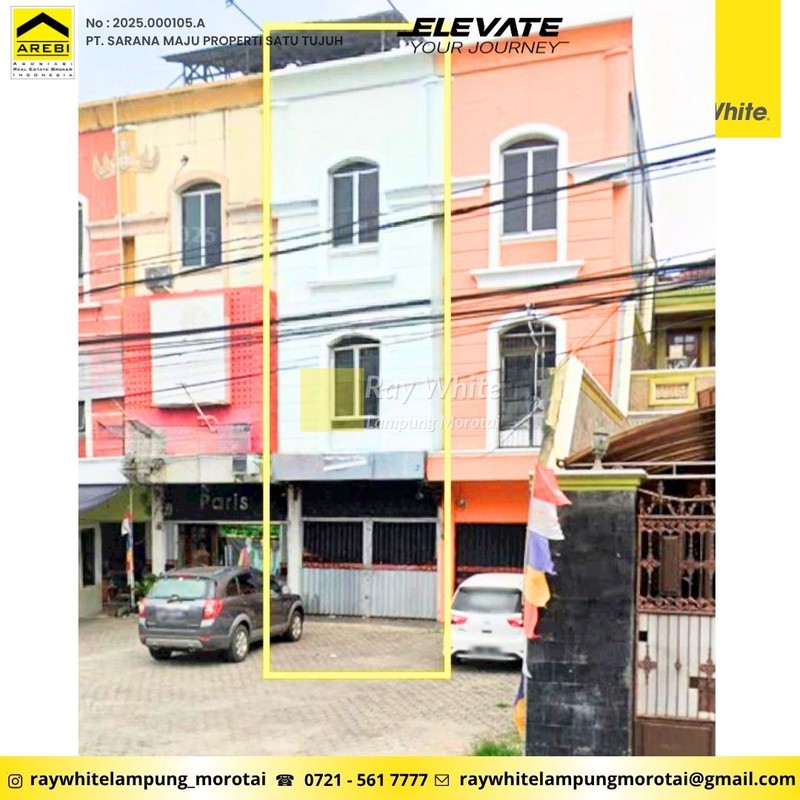 Ruko 3 Lantai Tanjung Karang Pusat Bandar Lampung