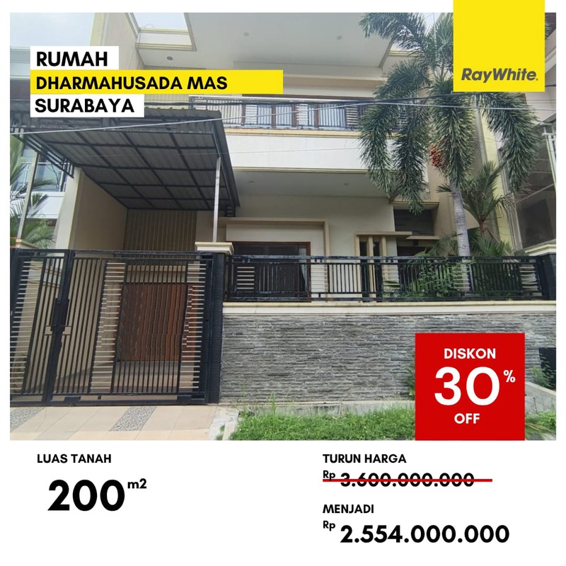 Dijual Rumah Lelang di Dharmahusada Mas Surabaya