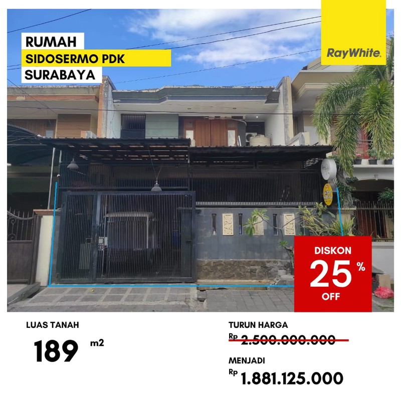 Dijual Rumah Lelang di Sidosermo PDK Surabaya