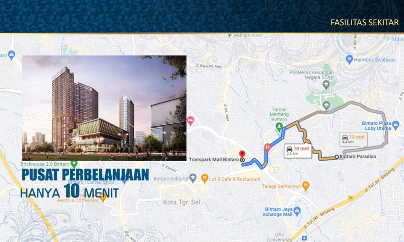 Rumah Baru Siap Huni di Bintaro 5 Menit KRL Pondok Ranji 2 Lantai