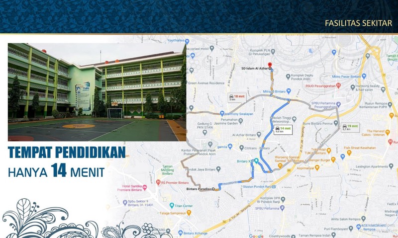 Rumah Baru Siap Huni di Bintaro 5 Menit KRL Pondok Ranji 2 Lantai