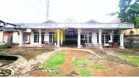 di jual tanah dan bangunan pinggir jalan bypass, hajimena, natar lampung selatan