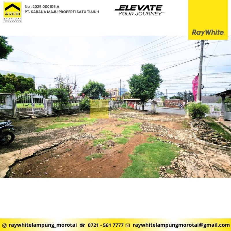 di jual tanah dan bangunan pinggir jalan bypass, hajimena, natar lampung selatan