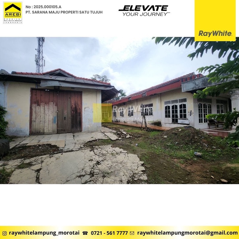 di jual tanah dan bangunan pinggir jalan bypass, hajimena, natar lampung selatan