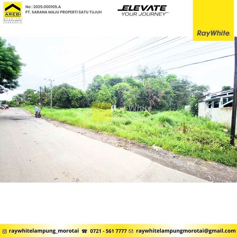 di jual tanah dan bangunan pinggir jalan bypass, hajimena, natar lampung selatan