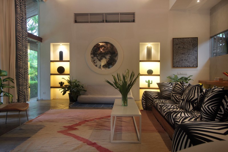 For Annual / Monthly rental - Luxury modern huge  villa with rice field view in quiet spot Canggu - Bali