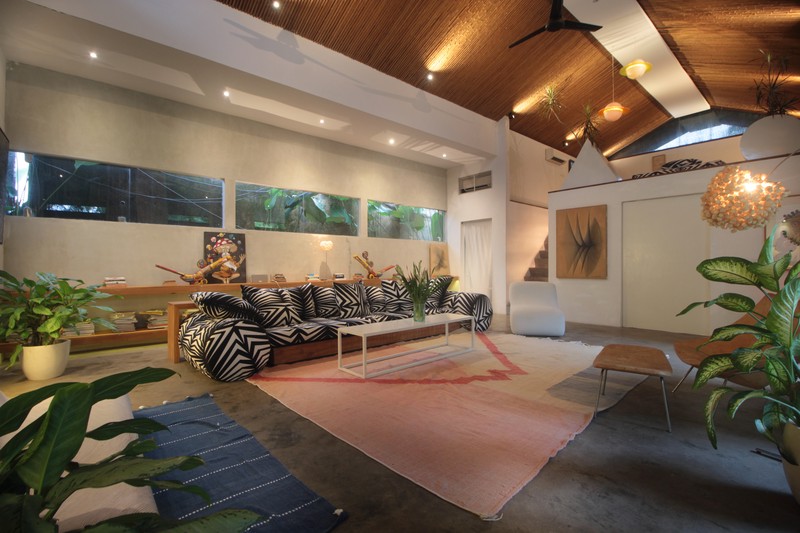 For Annual / Monthly rental - Luxury modern huge  villa with rice field view in quiet spot Canggu - Bali