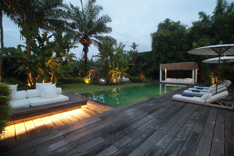 For Annual / Monthly rental - Luxury modern huge  villa with rice field view in quiet spot Canggu - Bali