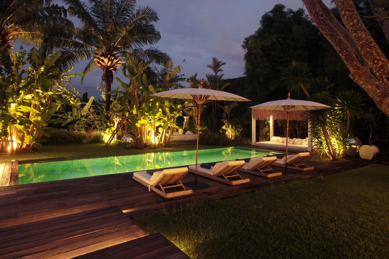 For Annual / Monthly rental - Luxury modern huge  villa with rice field view in quiet spot Canggu - Bali