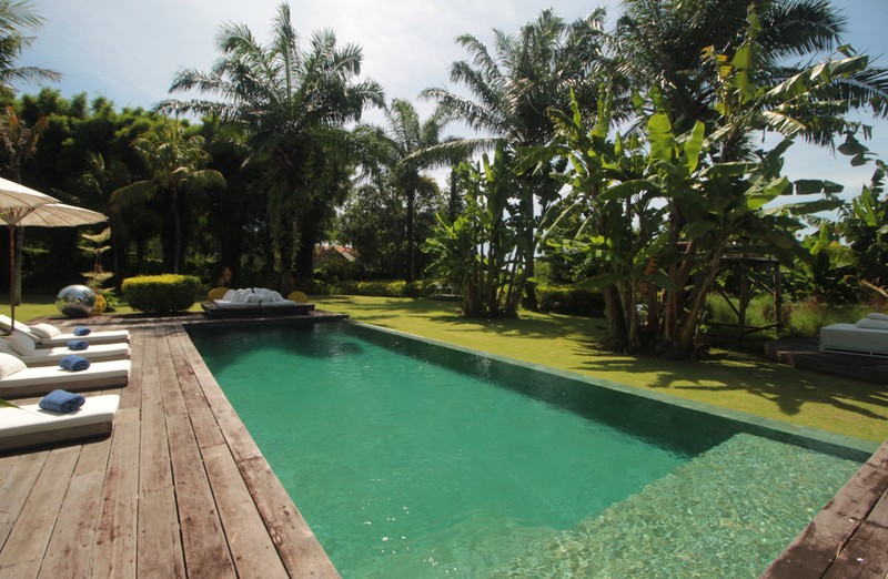 For Annual / Monthly rental - Luxury modern huge  villa with rice field view in quiet spot Canggu - Bali