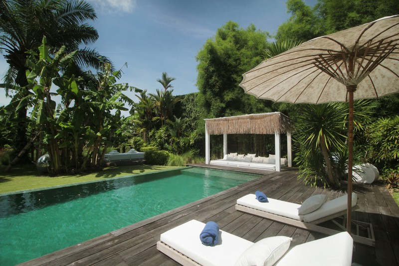 For Annual / Monthly rental - Luxury modern huge  villa with rice field view in quiet spot Canggu - Bali