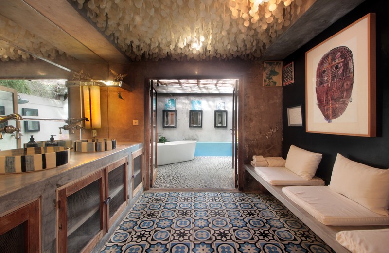 For Annual / Monthly rental - Luxury modern huge  villa with rice field view in quiet spot Canggu - Bali